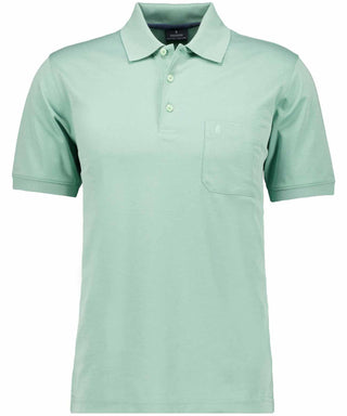 Softknit-Polo mit Brusttasche, kurzarm