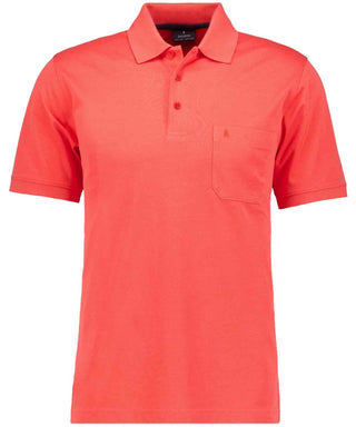Softknit-Polo mit Brusttasche, kurzarm