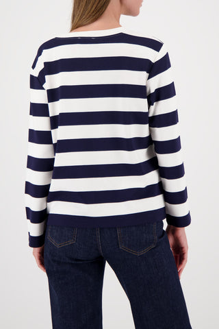 Sweatshirt, marine ringel