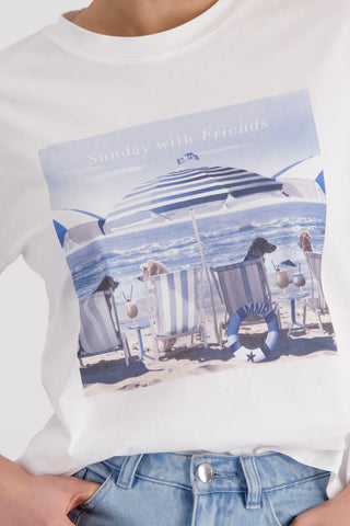 T-Shirt, cream