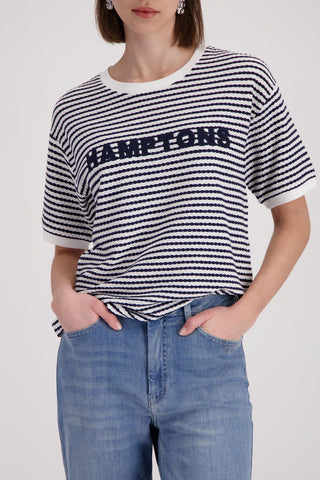 T-Shirt, marine ringel