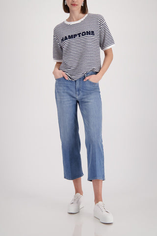T-Shirt, marine ringel
