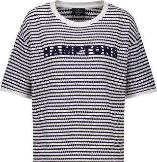 T-Shirt, marine ringel