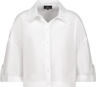 Bluse, weiss
