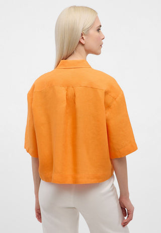 Bluse Leinen Kurzarm