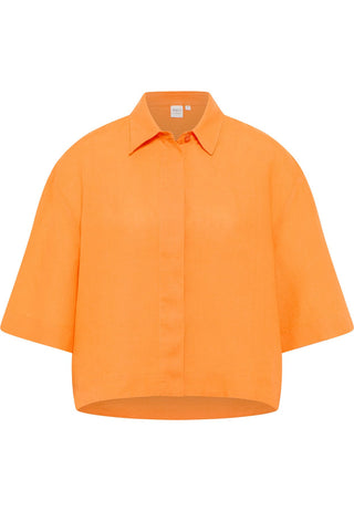 Bluse Leinen Kurzarm