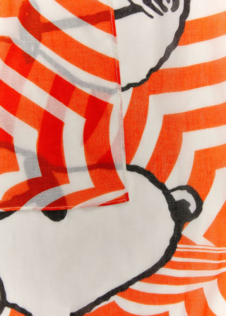 Feiner Schal aus Modalmischung mit Snoopy-Motiven