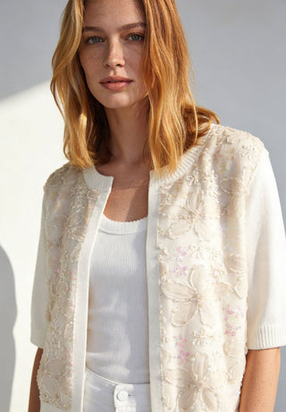 Cardigan mit Pailletten