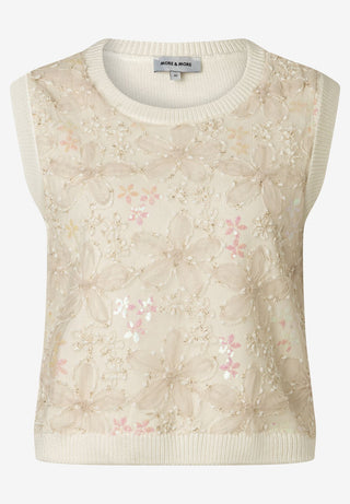 Stricktop mit Pailletten