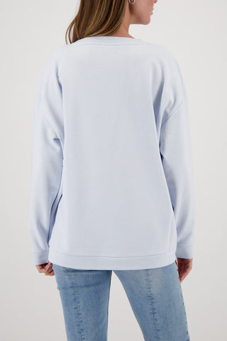 Sweatshirt, ice blue