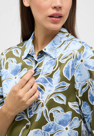 Bluse Satingewebe 3/4-Arm