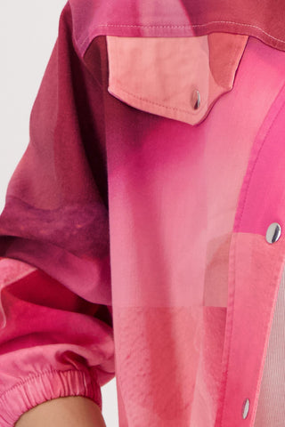 Jacke, spring flower gemustert