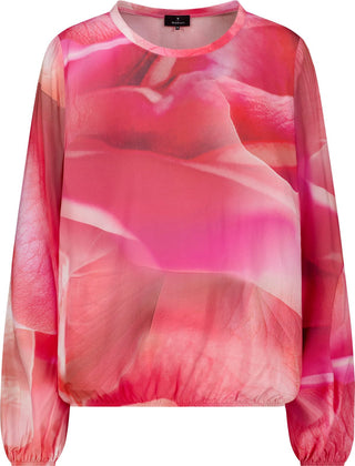 Bluse, spring flower gemustert