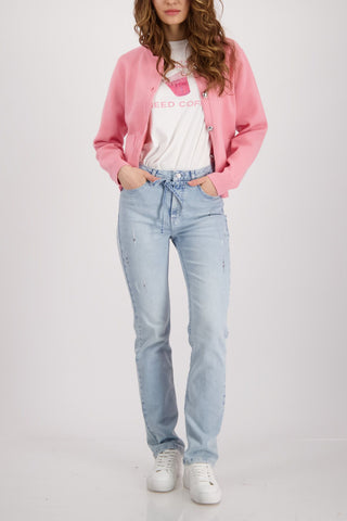 Strickjacke, spring flower