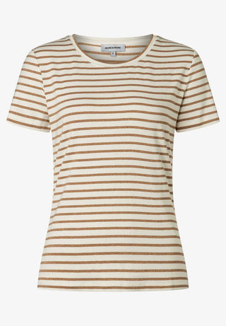 Streifenshirt mit Glanzfaden