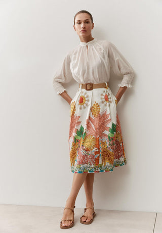 Bluse mit 3/4 Ärmeln