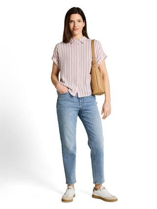 Loose Fit Bluse mit Streifen