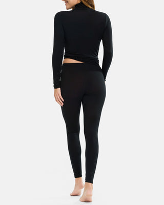 Turtle Neck Langarm cashmere dream, schwarz