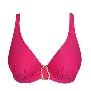 UVITA Deep Magenta Unterlegtes Bikini-Top tief.