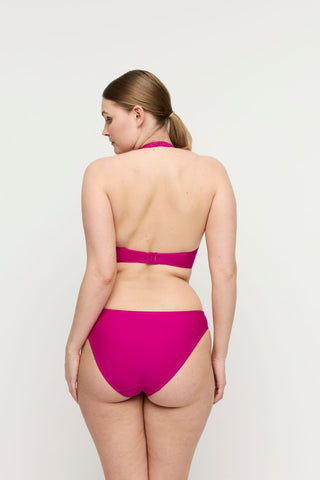 UVITA Deep Magenta Unterlegtes Bikini-Top tief.