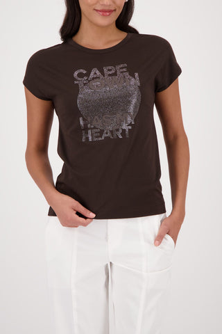 T-Shirt, dark chocolate