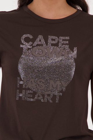 T-Shirt, dark chocolate