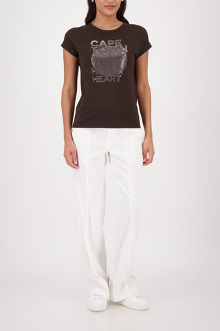 T-Shirt, dark chocolate