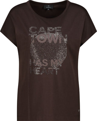 T-Shirt, dark chocolate