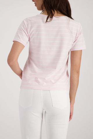 T-Shirt, french rose ringel