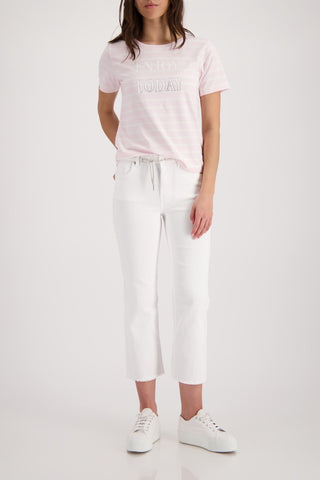 T-Shirt, french rose ringel
