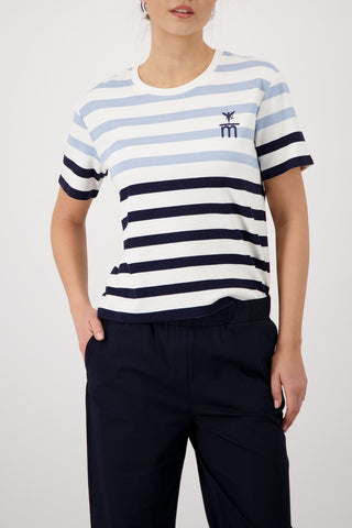 T-Shirt, marine ringel