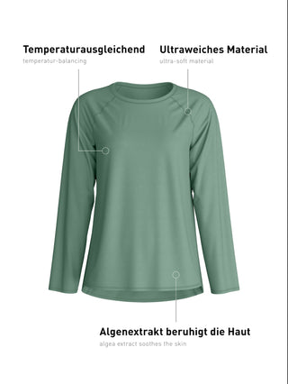 DAMEN Shirt langarm