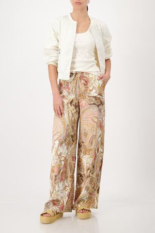 Hose, mocca gemustert