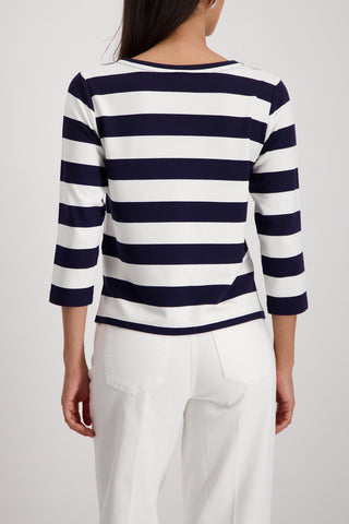 Sweatshirt, marine ringel