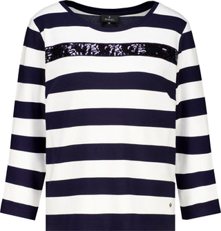 Sweatshirt, marine ringel