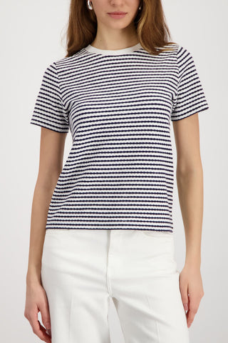 T-Shirt, marine ringel