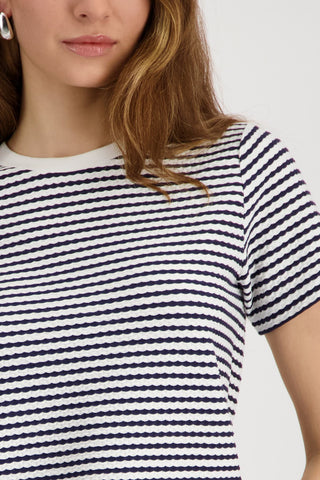 T-Shirt, marine ringel