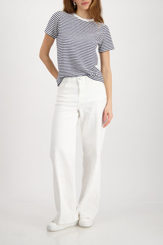 T-Shirt, marine ringel