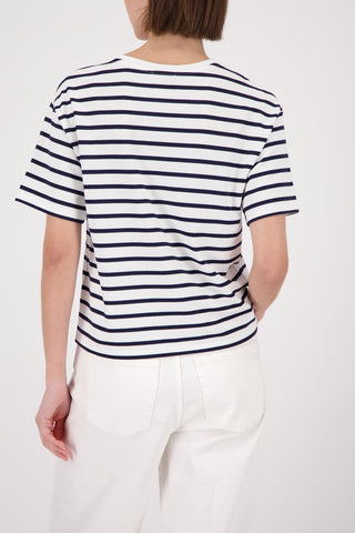 T-Shirt, marine ringel