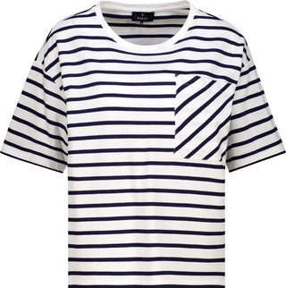 T-Shirt, marine ringel