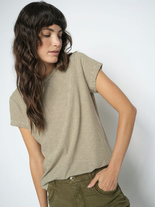 MMCampa O-SS Stripe Tee