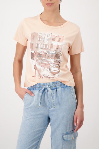 T-Shirt, summer peach