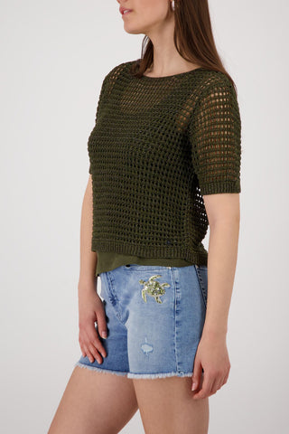 Pullover, olive