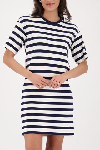 Kleid, marine ringel