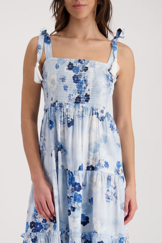 Kleid, sea side gemustert