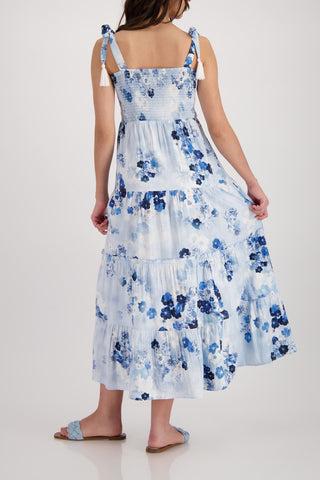 Kleid, sea side gemustert