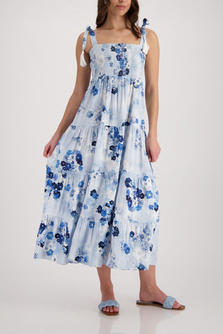 Kleid, sea side gemustert