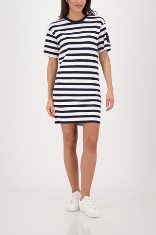Kleid, marine ringel