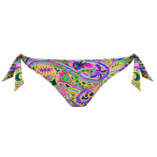 JOLISE Tropical Paisley Bikini Hüftslip mit Schnüren