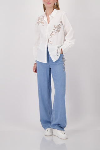 Bluse, cream